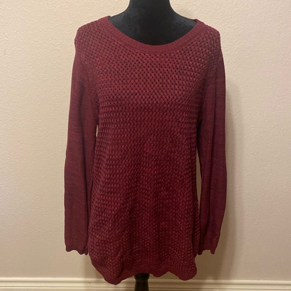lety & me Sweaters - Maroon knit Long Sweater
